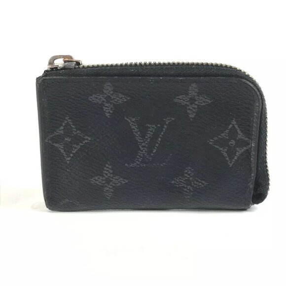 LOUIS VUITTON M63536 MonogramEclipse Porte Monnaie jour Wallet coin purse - Picture 1 of 16